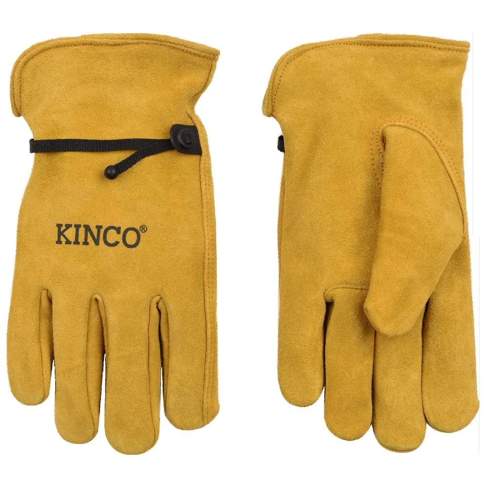 Kinco Gloves Suede Driver Glove Pullstrap