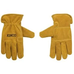 Kinco Gloves Suede Cowhide Double Palm Driver Gloves