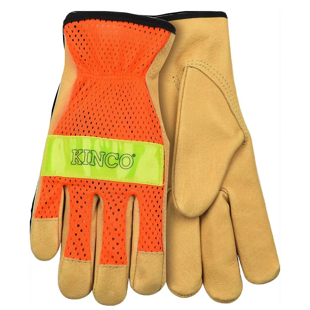 Kinco Gloves Orange Mesh Back Gloves