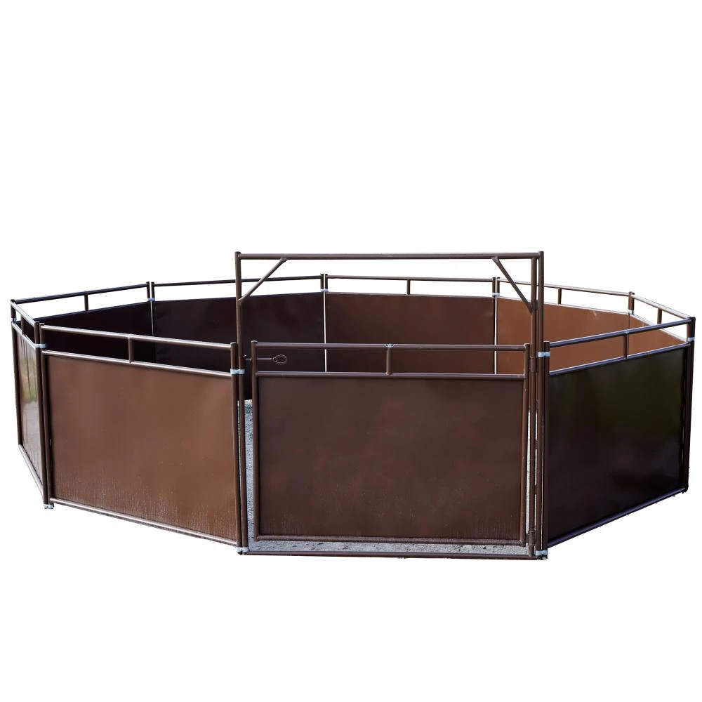 Metro Gate Round Pen Sheeted 40' Brown