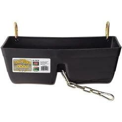 Little Giant Black 16 In. Fence Feeder With Clips