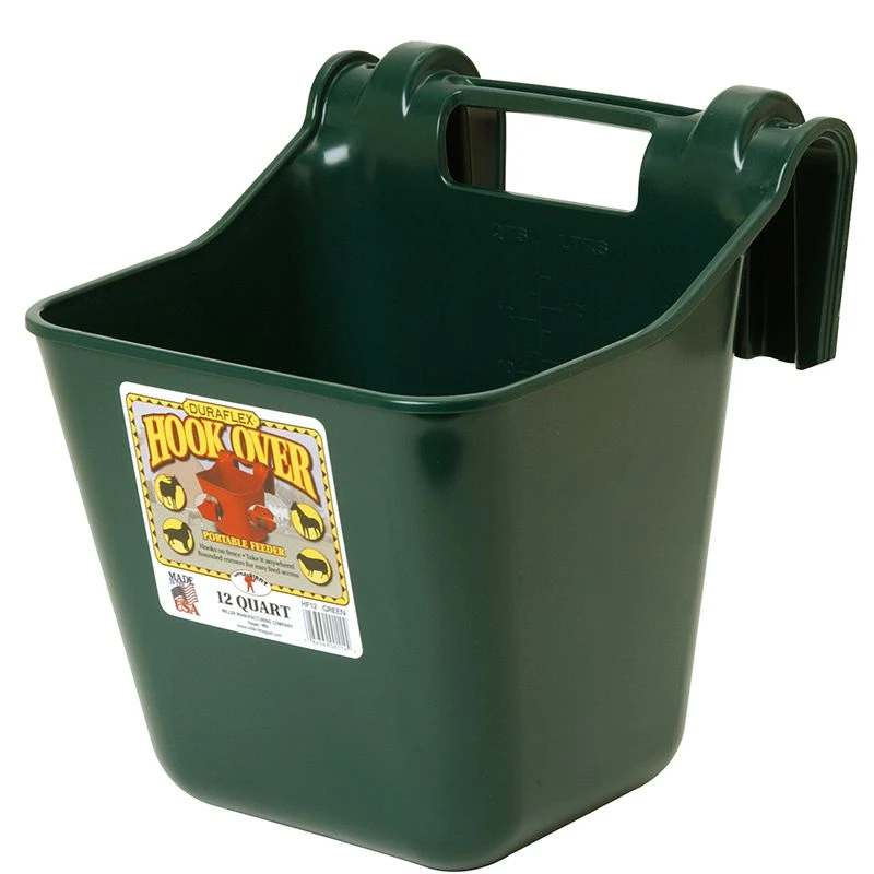 Little Giant Green 12 Quart Plastic Hook Over Feeder