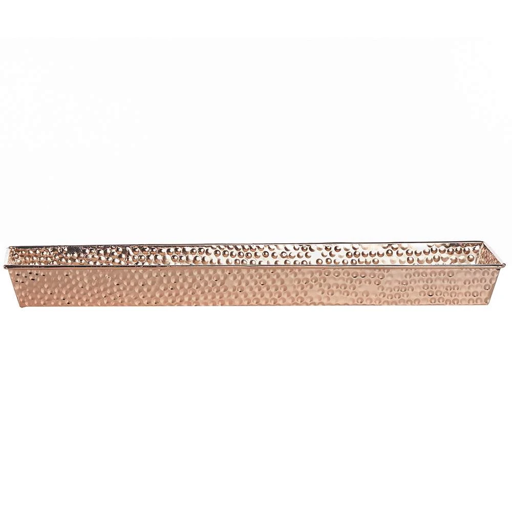 Panacea Hammered Copper Succulent Tray 24in. - Image 2