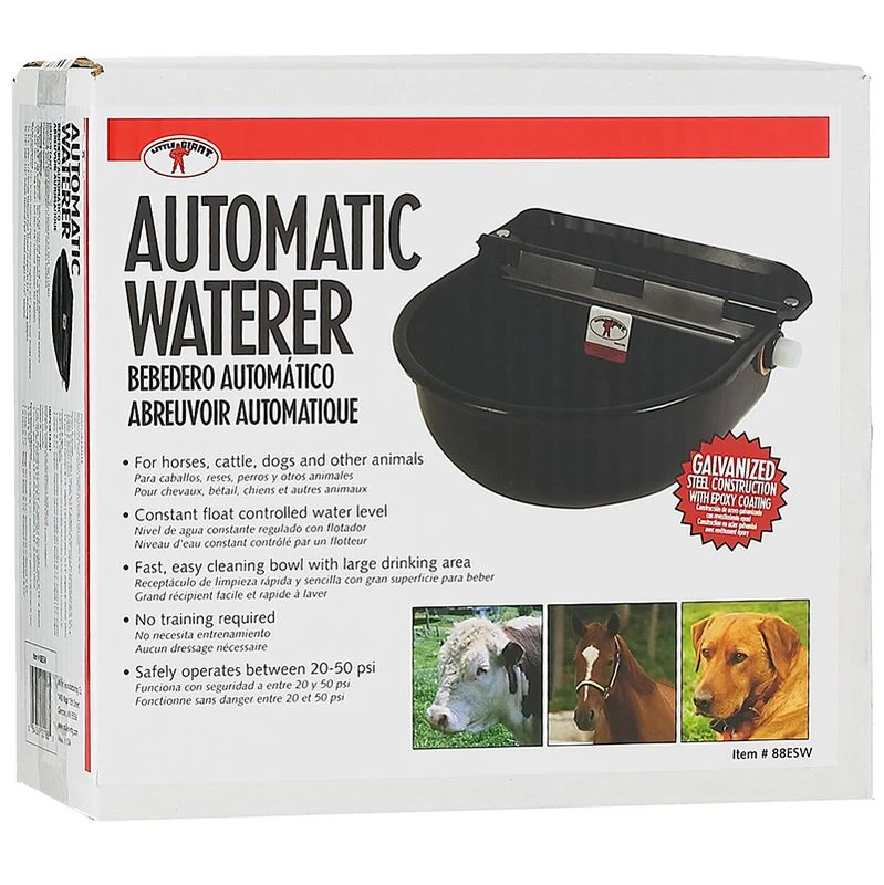 Little Giant Black Coated Automatic Stock Waterer - Image 2