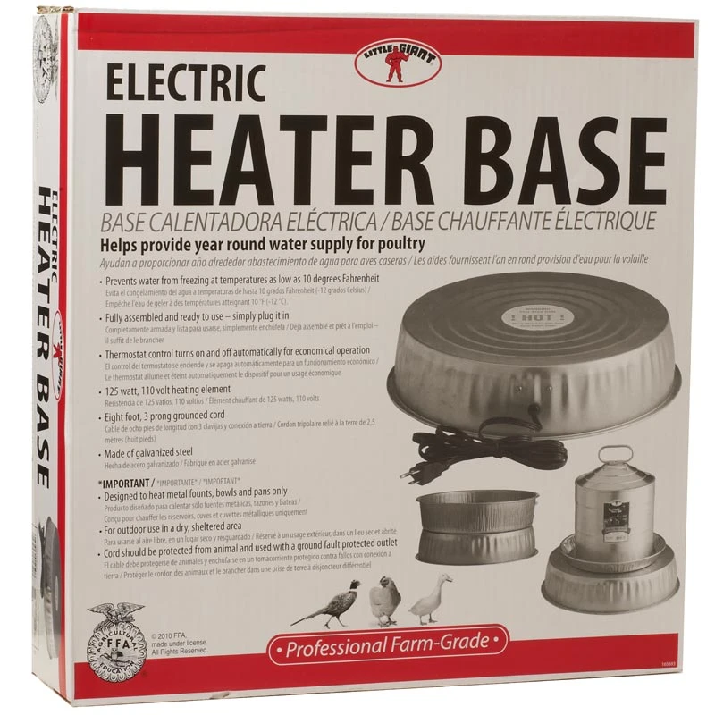 Little Giant Fount Electric Heater Base - Image 4